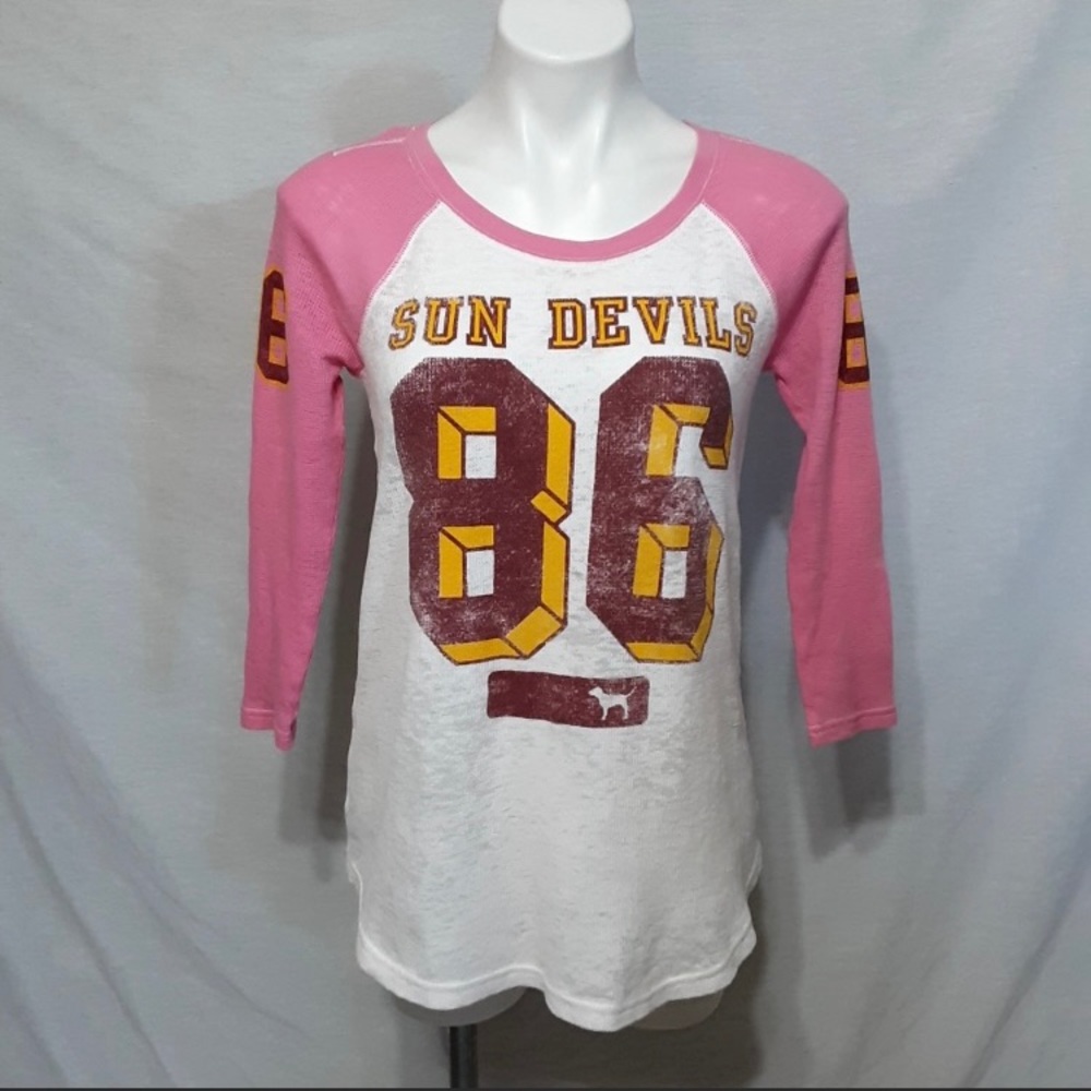 PINK by VS Sun Devils Jersey - Burnout Thermal